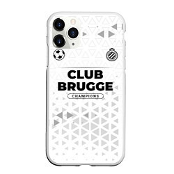 Чехол iPhone 11 Pro матовый Club Brugge Champions Униформа, цвет: 3D-белый