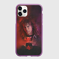 Чехол iPhone 11 Pro матовый Eddie Munson, цвет: 3D-фиолетовый