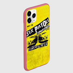 Чехол iPhone 11 Pro матовый Sex Pistols experience LIVE, цвет: 3D-малиновый — фото 2