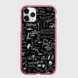 Чехол iPhone 11 Pro матовый XXXTENTACION LOGOBOMBING, цвет: 3D-малиновый