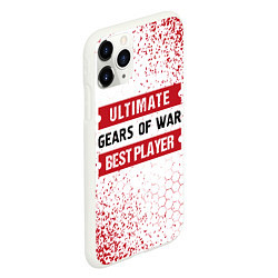 Чехол iPhone 11 Pro матовый Gears of War: таблички Best Player и Ultimate, цвет: 3D-белый — фото 2