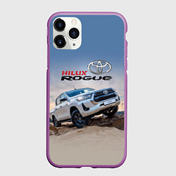 Чехол iPhone 11 Pro матовый Toyota Hilux Rogue Off-road vehicle Тойота - прохо, цвет: 3D-фиолетовый