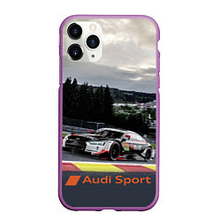 Чехол iPhone 11 Pro матовый Audi Sport Racing team Ауди Спорт Гоночная команда, цвет: 3D-фиолетовый