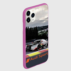 Чехол iPhone 11 Pro матовый Audi Sport Racing team Ауди Спорт Гоночная команда, цвет: 3D-фиолетовый — фото 2