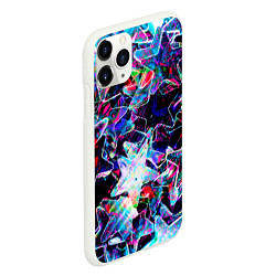 Чехол iPhone 11 Pro матовый Neon Stars, цвет: 3D-белый — фото 2