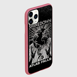 Чехол iPhone 11 Pro матовый Atlas Falls - Shinedown, цвет: 3D-малиновый — фото 2