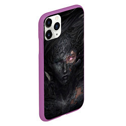 Чехол iPhone 11 Pro матовый Окаменелая девушка, цвет: 3D-фиолетовый — фото 2
