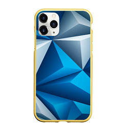Чехол iPhone 11 Pro матовый Авангардная пирамидальная композиция, цвет: 3D-желтый