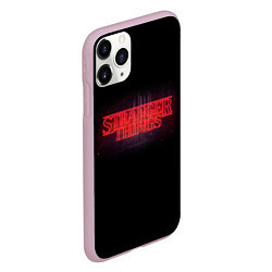 Чехол iPhone 11 Pro матовый С логотипом Stranger Things, цвет: 3D-розовый — фото 2