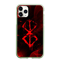 Чехол iPhone 11 Pro матовый Клеймо жертвы BERSERK, цвет: 3D-салатовый