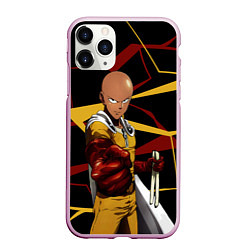 Чехол iPhone 11 Pro матовый One Punch Man - Сайтама-аниме