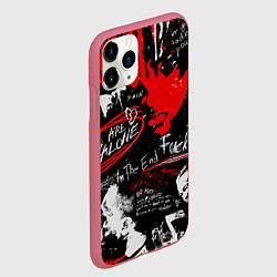Чехол iPhone 11 Pro матовый XXXTENTACION YOU ARE NOT ALONE, цвет: 3D-малиновый — фото 2
