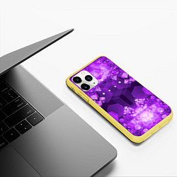 Чехол iPhone 11 Pro матовый Crystal Galaxy, цвет: 3D-желтый — фото 2