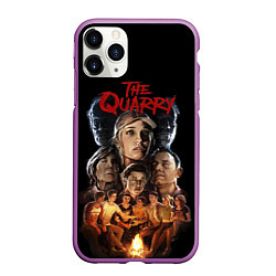 Чехол iPhone 11 Pro матовый The Quarry Все Персонажи, цвет: 3D-фиолетовый