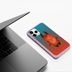 Чехол iPhone 11 Pro матовый Картофельный монстр, цвет: 3D-розовый — фото 2