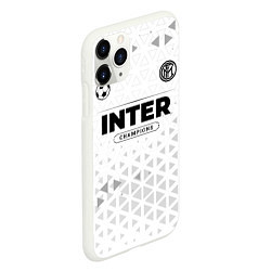 Чехол iPhone 11 Pro матовый Inter Champions Униформа, цвет: 3D-белый — фото 2