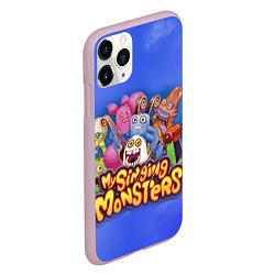 Чехол iPhone 11 Pro матовый My singing monsters поющие монстры, цвет: 3D-розовый — фото 2