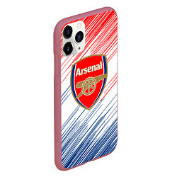 Чехол iPhone 11 Pro матовый Арсенал arsenal logo, цвет: 3D-малиновый — фото 2