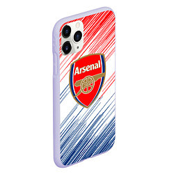 Чехол iPhone 11 Pro матовый Арсенал arsenal logo, цвет: 3D-светло-сиреневый — фото 2