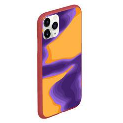 Чехол iPhone 11 Pro матовый Фиолетовая река, цвет: 3D-красный — фото 2