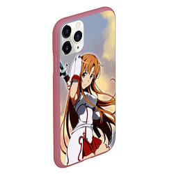 Чехол iPhone 11 Pro матовый Асуна Юки - Sword Art Online, цвет: 3D-малиновый — фото 2