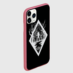 Чехол iPhone 11 Pro матовый Welcome to the Upside Down Stranger Things, цвет: 3D-малиновый — фото 2