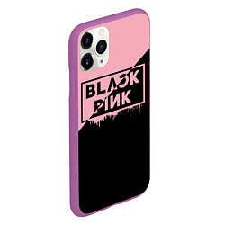 Чехол iPhone 11 Pro матовый BLACKPINK BIG LOGO, цвет: 3D-фиолетовый — фото 2