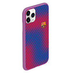 Чехол iPhone 11 Pro матовый Fc barcelona барселона fc абстракция, цвет: 3D-фиолетовый — фото 2