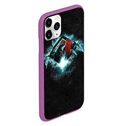 Чехол iPhone 11 Pro матовый More Monsters and Sprites - Skrillex, цвет: 3D-фиолетовый — фото 2