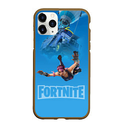 Чехол iPhone 11 Pro матовый Fortnite Vintage Ramirez Персонаж десантирование и, цвет: 3D-коричневый