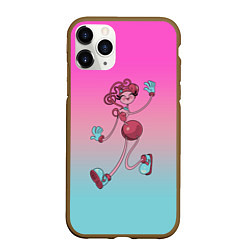 Чехол iPhone 11 Pro матовый Мама длинные ноги: Poppy Playtime, цвет: 3D-коричневый