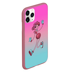 Чехол iPhone 11 Pro матовый Мама длинные ноги: Poppy Playtime, цвет: 3D-малиновый — фото 2