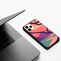 Чехол iPhone 11 Pro матовый Оранжевое небо, цвет: 3D-черный — фото 2