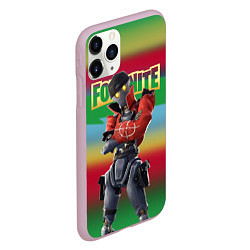 Чехол iPhone 11 Pro матовый Fortnite Revolt Винтик - реально кульный чувак, цвет: 3D-розовый — фото 2