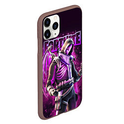 Чехол iPhone 11 Pro матовый Fortnite Blacklight Крылатый персонаж видеоигры, цвет: 3D-коричневый — фото 2