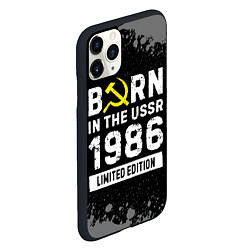 Чехол iPhone 11 Pro матовый Born In The USSR 1986 year Limited Edition, цвет: 3D-черный — фото 2