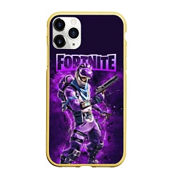 Чехол iPhone 11 Pro матовый Fortnite Bronto Скин динозавра Видеоигра, цвет: 3D-желтый