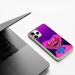 Чехол iPhone 11 Pro матовый Кисси Мисси love, цвет: 3D-салатовый — фото 2