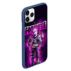 Чехол iPhone 11 Pro матовый Fortnite Dark Power Chord Video game, цвет: 3D-тёмно-синий — фото 2