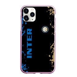 Чехол iPhone 11 Pro матовый Интер inter, цвет: 3D-розовый