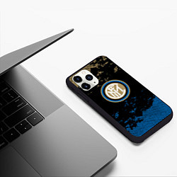 Чехол iPhone 11 Pro матовый Inter logo, цвет: 3D-черный — фото 2