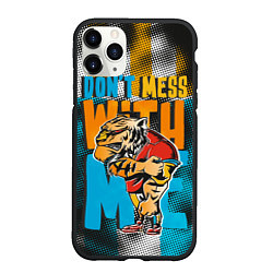 Чехол iPhone 11 Pro матовый Не буди во мне тигра, цвет: 3D-черный