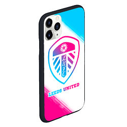 Чехол iPhone 11 Pro матовый Leeds United Neon Gradient, цвет: 3D-черный — фото 2