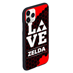Чехол iPhone 11 Pro матовый Zelda Love Классика, цвет: 3D-черный — фото 2