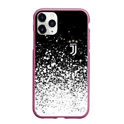 Чехол iPhone 11 Pro матовый Juventus fc брызги краски