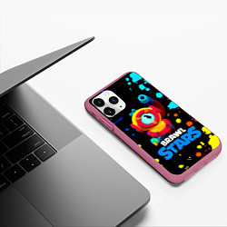 Чехол iPhone 11 Pro матовый Отис Otis Brawl Stars, цвет: 3D-малиновый — фото 2