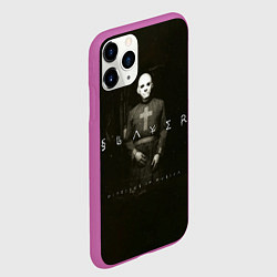 Чехол iPhone 11 Pro матовый Diabolus in Musica - Slayer, цвет: 3D-фиолетовый — фото 2