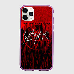 Чехол iPhone 11 Pro матовый The Vinyl Conflict - Slayer, цвет: 3D-фиолетовый