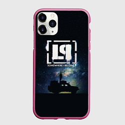 Чехол iPhone 11 Pro матовый Linkin Park ночь