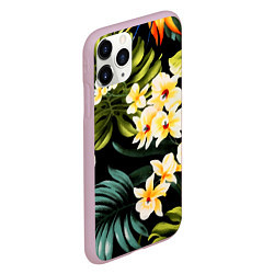Чехол iPhone 11 Pro матовый Vanguard floral composition Summer, цвет: 3D-розовый — фото 2